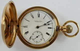 Antique 14k Gold E Howard Pocket Watch 18s - 145g Not Scrap Te - 7