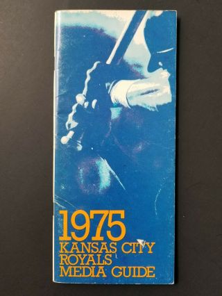 Vintage 1975 Kansas City Royals Baseball Media Guide M2235