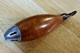 Mastercraft Zeppelin Cigar Pipe Sparkless,  Century Old Briar Italy 5.  20in Oal