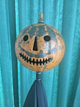 Rare Antique 1900’s Toledo,  Ohio,  Jack O’lantern Tin Halloween Parade Lantern