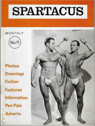 Sparticus Monthly N0.  11 (circa 1970) Rare / Gay Interest,  Vintage,  Physique
