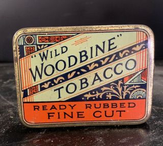 Wild Woodbine Fine Cut Tobacco Vintage Tin