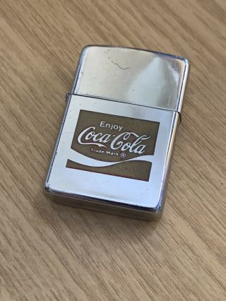Rare Vintage Coca - Cola Zippo Lighter