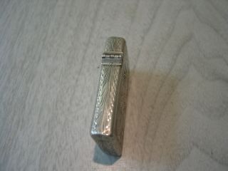 Vintage Zippo Lighter Sterling Silver Hand Engraved Case 1955 ? PAT 2517191 2