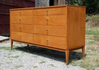 Vintage Mid Century Modern Paul McCobb Planner Group 8 Drawer Dresser Credenza 2