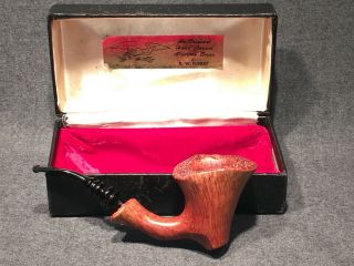 Nos Straight Grain Freehand Pipe Large Unsmoked 1980 