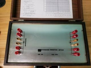 Esi Electro Scientific Industries Standard Resistor Sr104 Antique / Unique B5