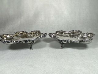 Gorgeous Puiforcat 3 - Footed Serving Dishes Rare Matched Pair