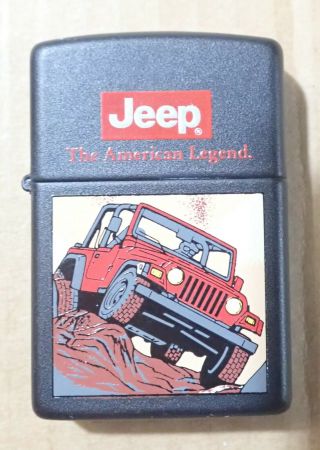 Vintage Zippo Jeep The American Legend Matte Black Unfired