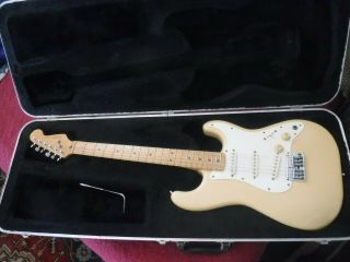 Fender Stratocaster Vintage 1983 Near Oly White Maple Neck Made In Usa