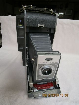 Vintage Polaroid 900 Electric - Eye Land Camera With Case And Owner Manuel
