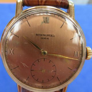 Vintage Patek Philippe 143 18k Rose Gold Mns Watch