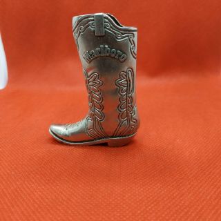 Vintage Rare Marlboro Cigarette Lighter Case Cowboy Boot Collectible
