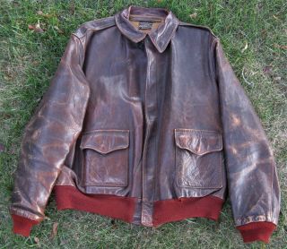 Wwii Aaf Horsehide A2,  Aero Leather Clothing Co,  Size 46,  Shape