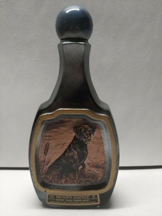 Vintage Jim Beams Choice Decanter Liquor Bottle Hunting Dog Black Labrador Retri