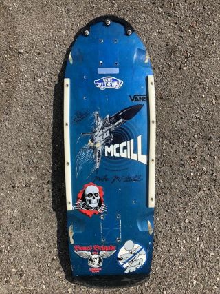 1983 Powell Peralta Mike Mcgill Jet Fighter Skateboard Deck Vintage Old Rare