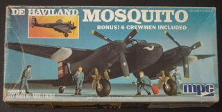 Vintage Mpc - Airfix 1:72 Scale De Havilland Mosquito Plastic Model Kit