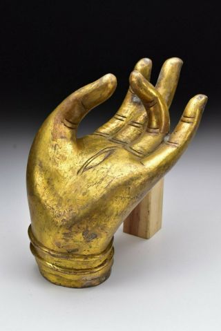 Chinese Ming Dynasty Bronze Buddha Hand In The Vitarka Mudra Teaching Gesture