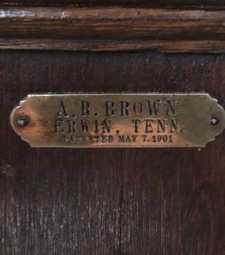 Stunning Antique AR Brown 1901 80 Drawer Bolt Cabinet Octagon Cabinet Furniture 2