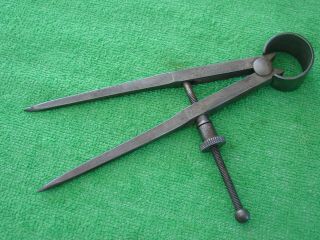 Vintage Brown & Sharpe 5 " Spring Caliper Compass Divider Protractor Made In Usa