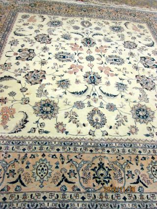 Fantastic Hand Knotted Tabriz Square Size Wool Rug.  8 