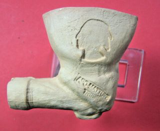 Vintage Pamplin Tomahawk Clay Pipe Made By Raymond Dickerson 1985