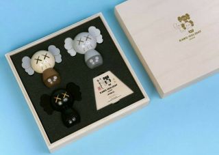 KAWS:HOLIDAY JAPAN Limited Kokeshi Doll Set LE 1000 - IN HAND 2