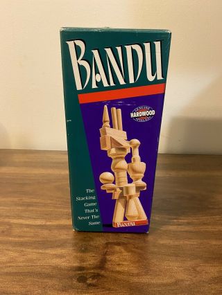 Bandu Stacking Game 100 Complete 1991 Milton Bradley Vintage