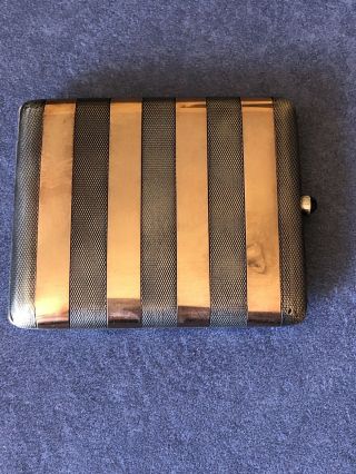 Antique Silver And Rose Gold Cigarette Case,  Austria,  Loise Kuppenheim