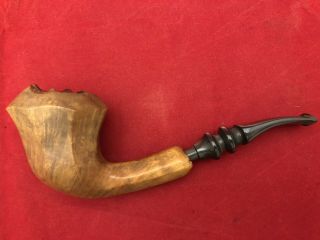 Tim West Rare One Of A Kind Large Freehand Estate Pipe (299)
