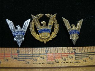 Vintage United States Merchant Marine Pins