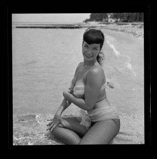 Bettie Page 1954 Camera Negative Bunny Yeager Estate Nude Unpublished 2