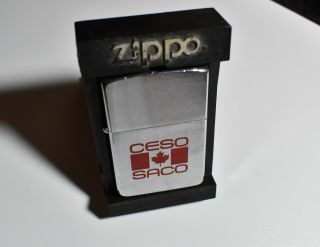Vintage Collectible Zippo Lighter Ceso Saco Co.  Canada Niagara Falls Ontario