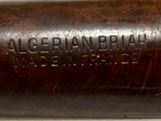 Vintage ALGERIAN BRIARWOOD PIPE Made in FRANCE Estate Tobacco Pipe 2