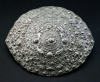 c1900,  ANTIQUE CHINESE STRAITS PERANAKAN CEREMONIAL SILVER BELT AND BUCKLE,  643G 3