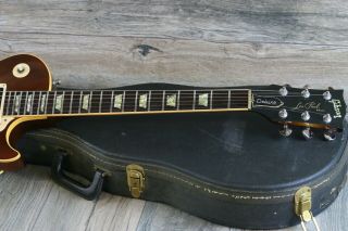 Vintage 1976 Gibson Les Paul Deluxe Tobacco Sunburst Humbuckers Hard - Shell Case 3
