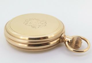 . Antique Tiffany & Co 18k Gold Mens 52mm Pocket Watch C.  1891