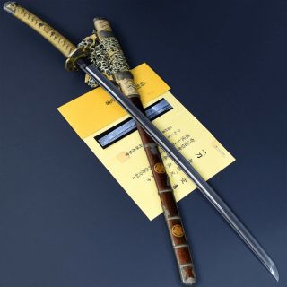 Authentic Nihonto Japanese Sword Katana Shikkake 尻懸 W/nbthk Tokubetsu Hozon