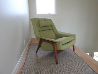 Folke Ohlsson For Dux Teak Lounge Chair And Ottoman