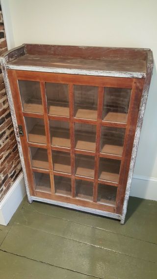 Antique Gustav Stickley Single Door Bookcase Rare Early Onondaga Shops L&jg
