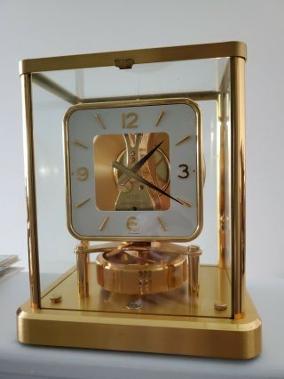 Jaeger Lecoultre Ecoultre Atmos Clock,  Caliber 540 Gold Rare Clock Old Antique