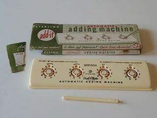 Vintage Sterling Dial - A - Matic Automatic Adding Machine – With Stylus