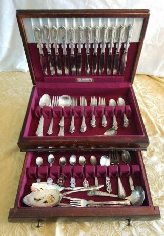 Stately By State House Sterling Silver Flatware Set For 12,  Souvenir Spoons