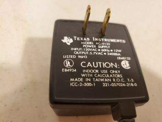 VINTAGE Texas Instruments AC 9132 Adapter Power Supply 5.  7V AC9132 TI 3