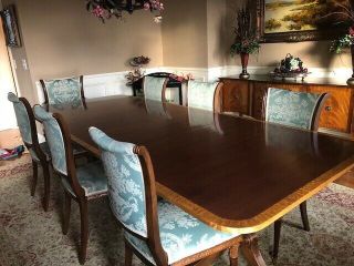 Antique Dining Table,  Dining Chairs And Sideboard