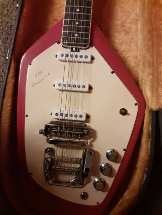 Vintage Vox Guitar Phantom Xii 12 String Electric Guitar Circa 1966 - 1967