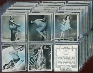 Tobacco Card Set,  Ardath,  Real Photographs,  Series 13,  Large,  Film Stars,  Actress,  1939