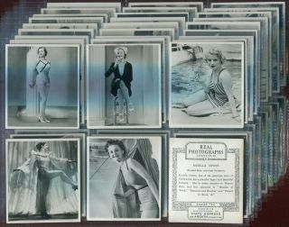 Tobacco Card Set,  Ardath,  Real Photographs,  Series 10,  Large,  Film Stars,  Actress,  1939