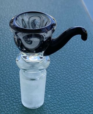 “Bent Neck Glass” 14mm Female Glass Beaker Water Pipe W/9 Percs,  Bent Neck•Bowl 3