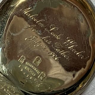 1895 Patek Phillipe 18k Gold Antique Pocket Watch Double Hunters Case 2